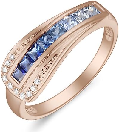 Ferhe New York 14K Gold, Diamond &amp; Sapphire Ring,Diamond Ring,Sapphire Ring