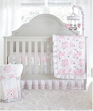 pink baby cot bedding