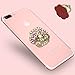 PAMISO Phone Stand Luxury rose shape Universal Phone Stand Alloy Ring Grip/Phone Holder for iPhone,Samsung, All Cell Phones (White)
