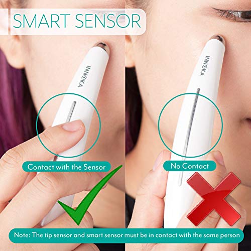 INNOKA Eye Massager, Heated Sonic Vibration Eye Facial Roller Skincare Device with Touch Activation Smart Sensor for Anti-Aging, Anti-Wrinkle, Reduce Eyes Puffiness, Dark Circles (Battery Operated) - Thumbnail 3