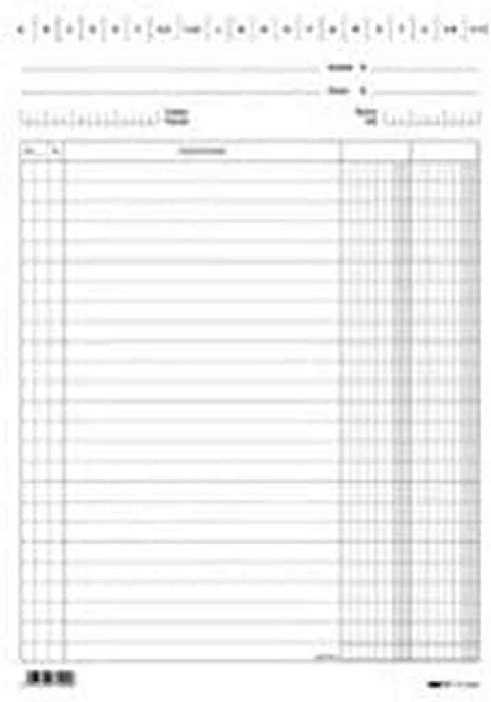 EDIPRO - E3329VE - 100 Cards with 2 Columns Green f.to 21x15