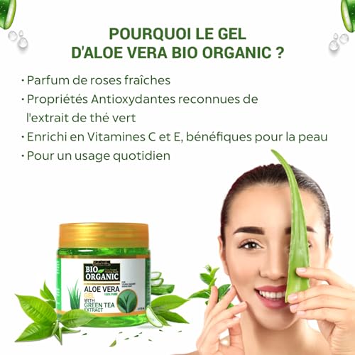 Indus Valley 100% Pure Aloe Vera Gel with Vitamin C & E for Skin & Hair | Non-Sticky Natural Aloe vera Gel - Soothes & Face Moisturizes, Irritated Skin Caused by Sunburn, Rashes (175Ml)
