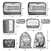 Packing Cubes Travel Set 7Pc 2 Large Cube Organizer Laundry Shoe & Toiletry Bag
