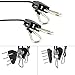 MAXBRHYDRO Game pad 2 Pack 10 ft Extension 2 Pair of 1/8 Inch Heavy Duty Adjustable Rope Clip Hanger (Black)