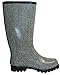 Nomad Footwear Women's Puddles Rain Boot, Grey/White Herringbone, 8 M US