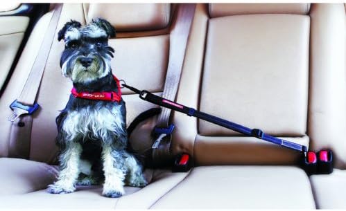EZYDOG Adjustable Dog Seat Belt Attachment Car - Car Restraint Harness, black, 43-65cm - Image 3