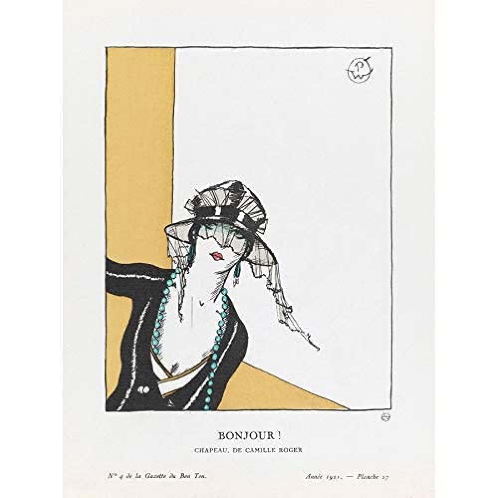 Wee Blue Coo Woodruff Camille Roger Hat Art Print Canvas Premium Wall Decor Poster Mural