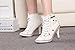 JIYE Women's Canvas High-Heeled Fashion Sneaker Pump Shoes