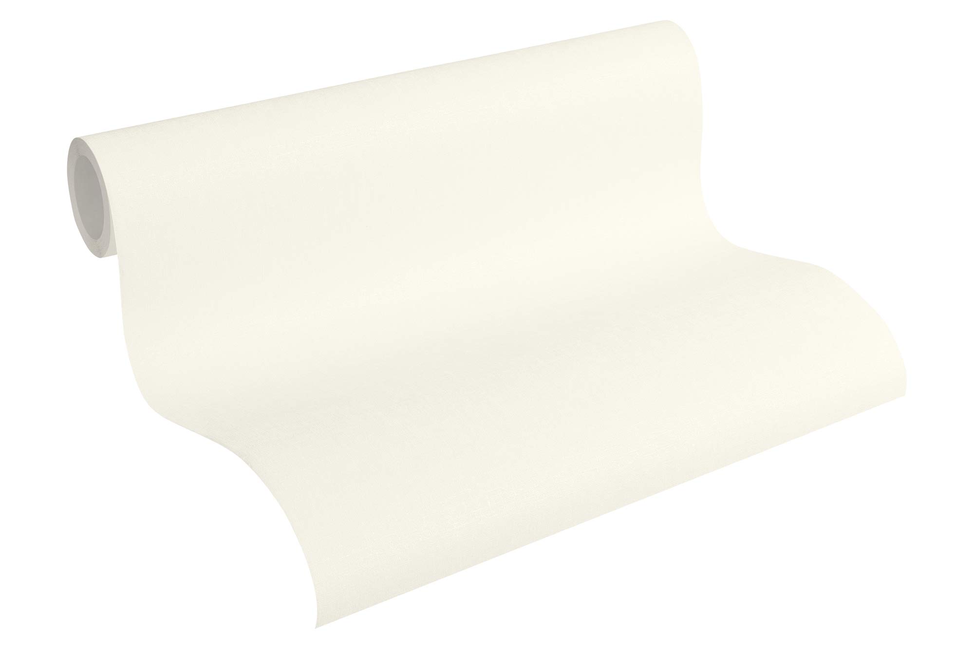 A.S. Création Plain Wallpaper New Life Non-Woven Wallpaper 10.05 m x 0.53 m White Made in Germany 356468 3564-68