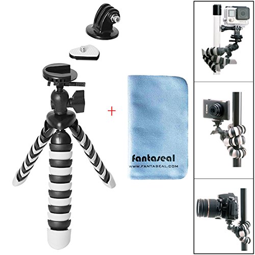 Fantaseal-DSLR-Camera-Action-Cam-Mini-Tripod-2-in-1-Flexible-Stand-Tripod-for-GoPro-Sony-Garmin-Virb-XE-SJCAM-Xiaomi-Yi-Tripod-Table-Desk-Tripod-Travel-Portable-Universal-Tripod-Video-Tripod