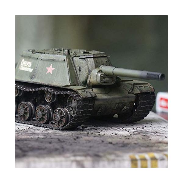 XHH Military Tank Puzzle Model Kits, 1/35 Scale Soviet ISU-152 Self_Propelled Assault Gun Tank Jigsaw Toys – Bild 3