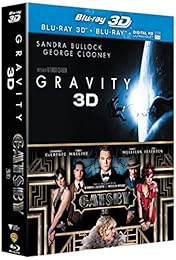 Gravity 3D + Gatsby le magnifique 3D - Blu-ray3D