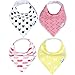 Copper Pearl Baby Bandana Drool Bibs for Drooling and Teething 4 Pack Gift Set Coco, Soft Set of Cloth Bandana Bibs for Any Baby Girl or Boy, Cute Registry Ideas for Baby Shower Gifts
