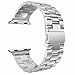 iiteeology Compatible with Apple Watch Band Series 10/9/8/7 42mm/41mm, Series 6/5/4 40mm, Series 3/2/1 38mm, Stainless Steel Metal Link Band for iWatch - Silver