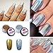 CLAVUZ 2pcs Chrome Powder Holo Effect Gold Silver Chameleon Color Changing Glitter Nail Powder Manicure Pigments with Sponge Stick Nail Art Tools Kit