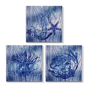 Ocean Theme Mediterranean Style Home Artwork for Living...