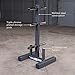 Body-Solid (WT46) 6-Post Olympic Weight Tree & Bar Holder - Durable Plate Rack and Weight Storage Stand for Home Gym - 1000 lb Weight Capacity