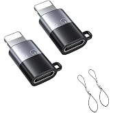 iMusk 2 Pack for DJI Mic Mini/DJI Mic 3 RX Phone Audio Adapters for iPhone 14 13 12 11 Connector with Two Lanyards