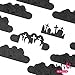 Whats Up Nails - Graveyard Nail Stencils Stickers Vinyls for Nail Art Design (1 Sheet, 20 Stencils)