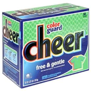 Amazon.com : Cheer Powder Detergent, Free & Gentle, 30 ...