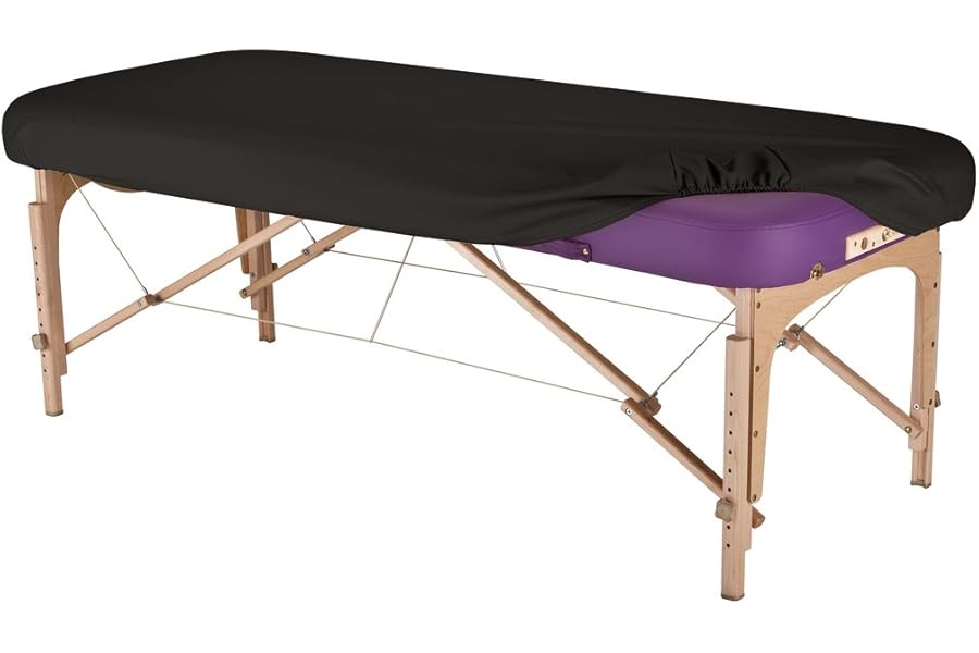 EARTHLITE Massage Table Protection Cover – 100% PU, Fitted Massage Table Replacement Cover, Fits Round & Square Corner Tables 28-32″ Wide