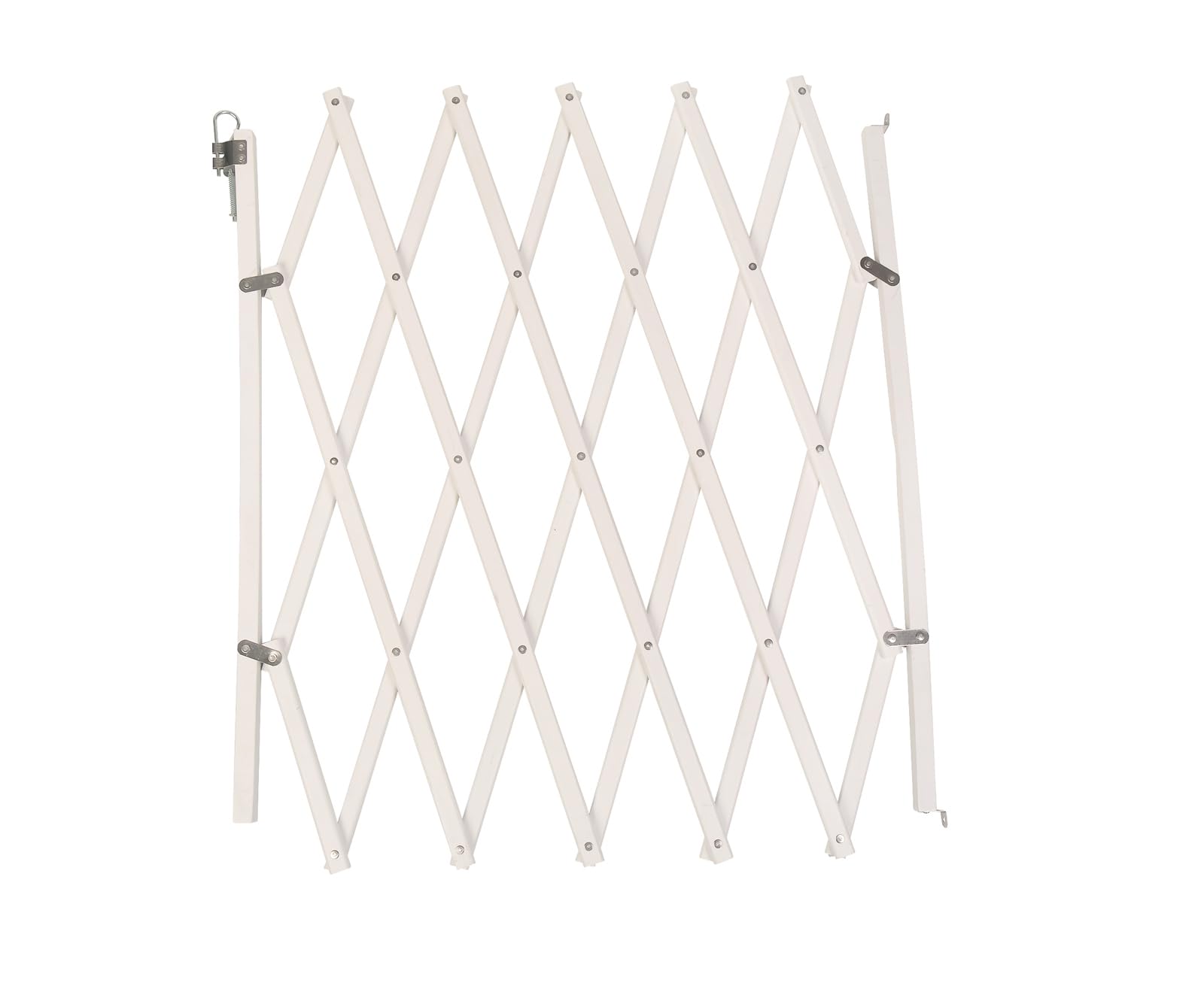 Bettacare Expandable Pet Barrier, 60cm - 108cm, White, Wooden, Retractable Dog Safety Gate, Barrier for Puppy and Dog