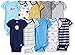 Gerber Baby Boys' 10-Pack Short-Sleeve Onesies Bodysuit, Sport/Safari 0-3 Months