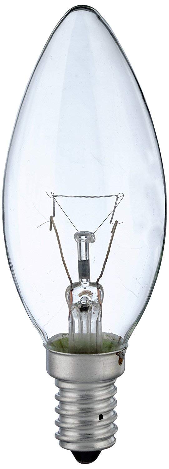 12 x Glühlampe Glühbirne Kerze 40W E14 klar 40 Watt Glühlampen