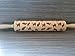 Cat Rolling Pin - Engraved Wood with Cat Design 10 inch Embossed Hardwood Cylinder by Ferrum Studios