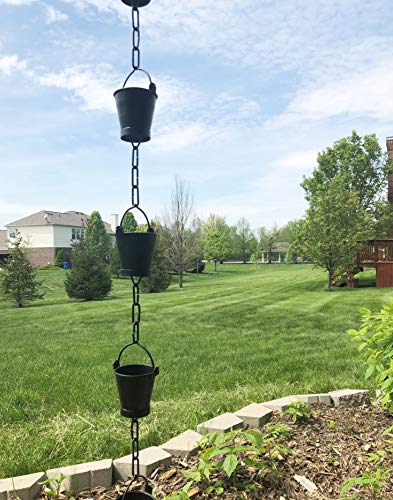 2 U+nitt+Rain+Chain+Gutter+Bucket