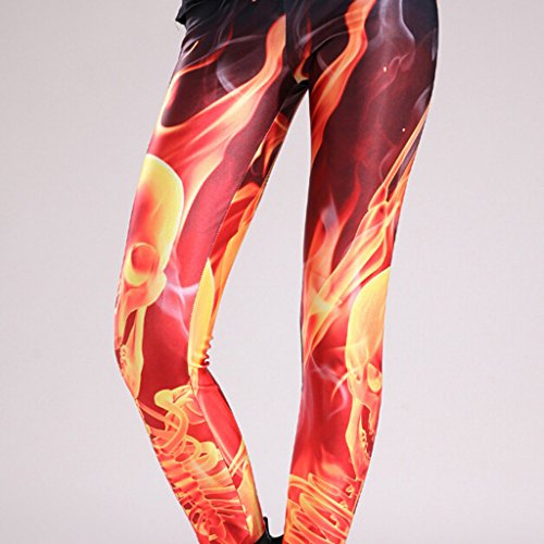 Jiayiqi Women colorful 3D Printed Full Length Leggings Tights Pants Clothing, Shoes & Jewelry, Novelty & More, Clothing