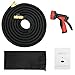Rainlax Expandable Garden Hose, 50ft Durable Material with 3/4 Solid Brass Connectors, 10 Patterns Spray Nozzle and Carrying Bag