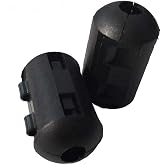 20pcs 5mm 0.2'' Electronics Filter Ferrite Bead Ferrite Clip Ferrite Clamps Chokes Ferrite Core Ferrite Snap Black