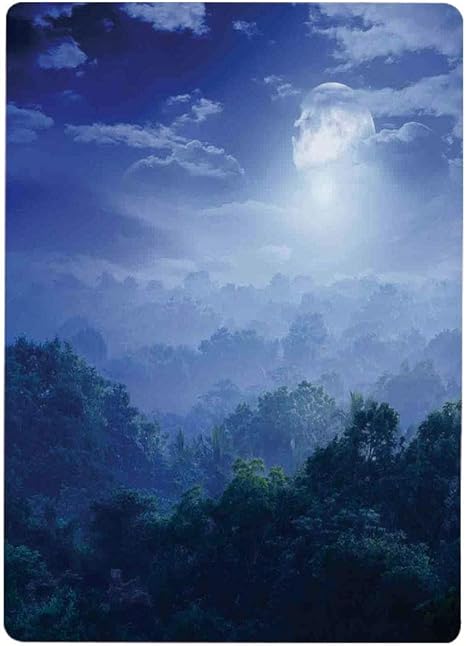 Amazon 壁紙 絵画風ポスター はがせるシール式 ファンタジーの家の装飾 月光は スリランカのジャングルをカバーしています 40x60cm 壁紙ポスター ステッカー 壁紙風景画 壁飾り ウォールステッカー オンライン通販