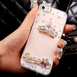 iPhone 5C Case,HAOTP(TM) 3D Handmade Bling Crystal