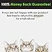 CatGuru New Premium Whisker Stress Relief Cat Food Bowl, Non-Skid Round Melamine Bowl for Multiple Cats