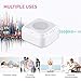 Fabroop White Noise Babies Therapy Support TF Card Playback, 5 Relaxing Soothing Rechargeable Sleep Sound Machine for Kids, Tinnitus Sufferer, Light
