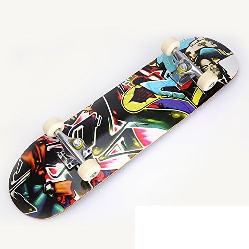 Four-wheeled skateboard/Double board /street skateborad/Brush boards/Maple skateboard/Adult children skateboarding/Professional scooters-C