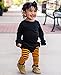 RuffleButts Baby/Toddler Girls Ankle Length Knit Footless Tights with Ruffle