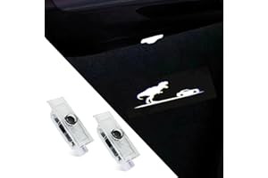UUAKARIN 2 PCS Car Door Logo Lights Compatible for Challenger 2015-present Courtesy LED Ghost Shadow Light Projector Lamps Accessories (Tyrannosaurus Rex)