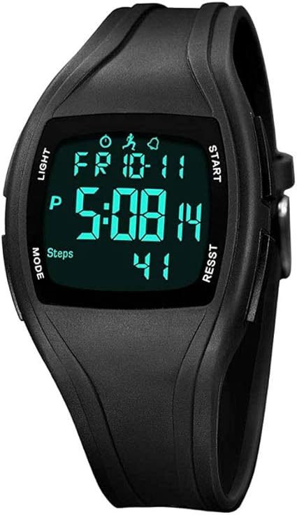 digital watch with step counter