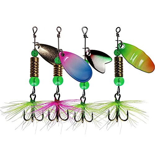 QualyQualy Fishing Spinner Assortment Fishing Lure Spinnerbait Bass