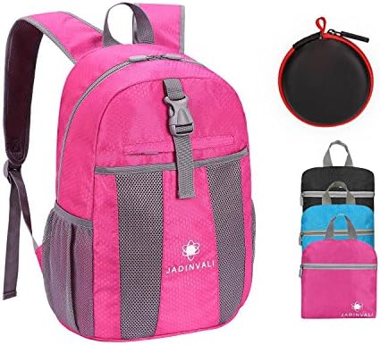 JADINVALI Travel Backpack Daypack Hiking Backpack Lightweight Packable Foldable Collapsible Backpack Camping Outdoor Travel Cycling School Backpacking 20 Liters