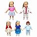 XADP Baby Clothes Dresses Outfits for American Girl and 16- 18 Inch Dolls, Set of 5