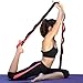 SYNERGYM Yoga Stretching Strap with Loops + Door Flexibility & Leg Stretcher, FREE 2 eBooks & Video Exercises For Dance,Cheer, Gymnastics, Ballet, Physical Therapy, Pilates