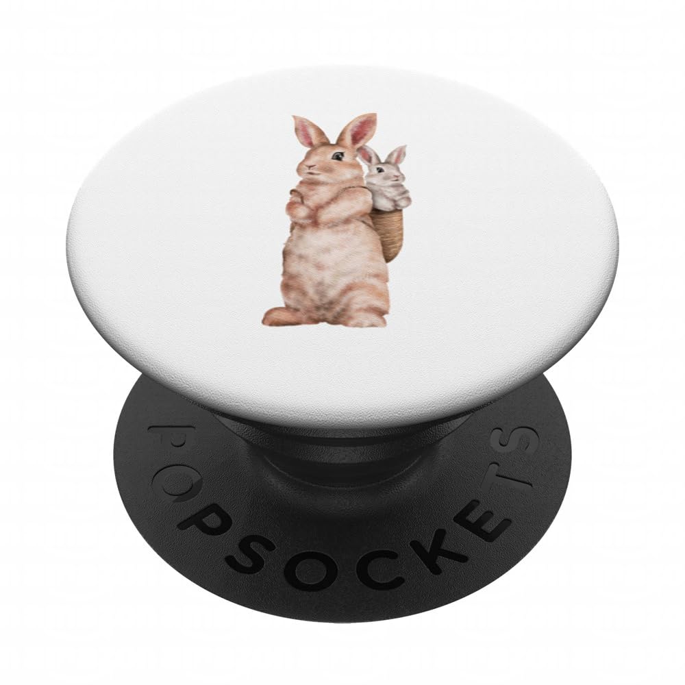 Photo 1 of Bunny Watercolor Easter Rabbit PopSockets Adhesive PopGrip