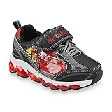 Disney Toddler Boy's Cars Shoes, Black/Red/Gray Light-Up