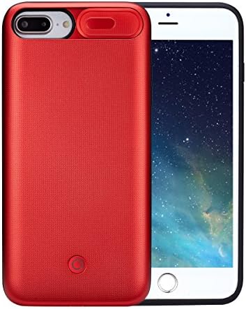 iPhone 8 Plus/ 7 Plus /6s Plus Battery Case Ultra Slim Extended Charging Case with 4200 mAh for iPhone 8 Plus / 7 Plus /6s Plus External Juice Pack Charger Case (Red -Plus -5.5 inch )