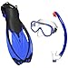 PROMATE Snorkeling Mask Fins DRY Snorkel Set Gear Bag