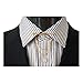 Sunny Home Men's Collar Bars Metal Collar Pins Brooch Tips with Chain (Golden)